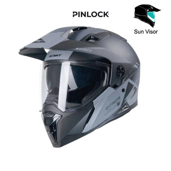 Extreme Helmet Graphic Black Grey Matt