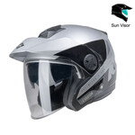 Evasion Graphic Helmet Silver Black