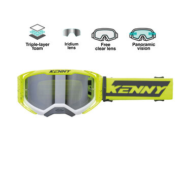 Performance Goggles EVO 2 Yellow White Splash