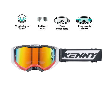 Performance Goggles EVO 2 Red White