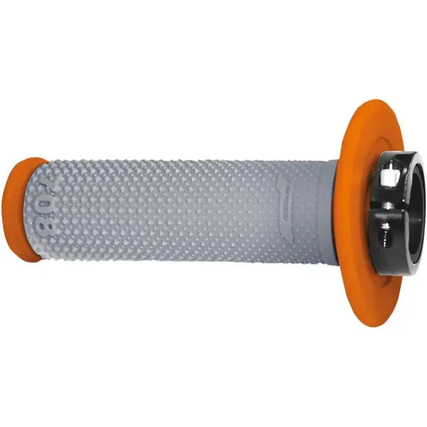 Progrip 708 Orange / Grey Lock On Grip + Cam Set