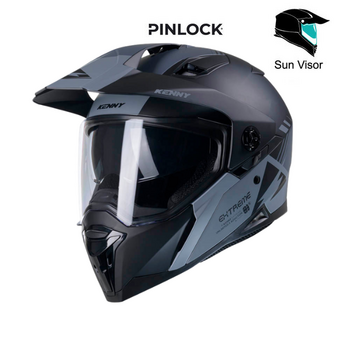 Extreme Helmet Graphic Black Grey Matt