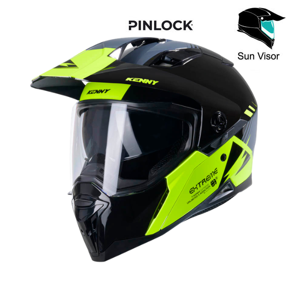 Extreme Helmet Graphic Neon Yellow