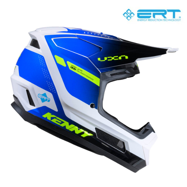 Performance Helmet Graphic  Racing White Blue