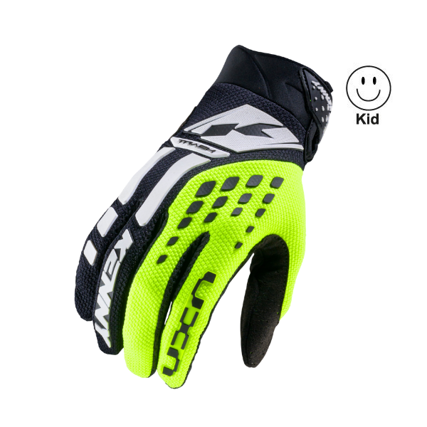 Track Gloves Kid Neon Yellow