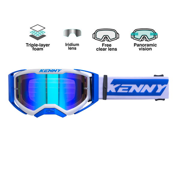 Performance Goggles EVO 2 White Blue