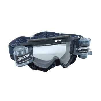 Progrip Goggle Venom 3200 Black + XL Roll Off 40mm / Clear Lens / NoFog-AntiScratch