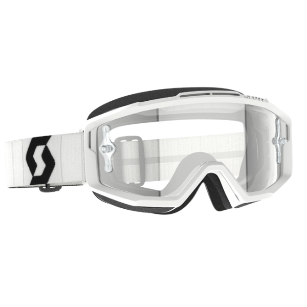 Scott Goggle Split OTG white/black clear works