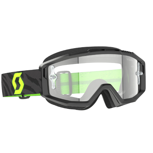 Scott Goggle Split OTG zebra black/neon yellow clear works