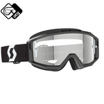 Scott Goggle Split OTG black/white clear works (Speciaal Voor Brildragers)