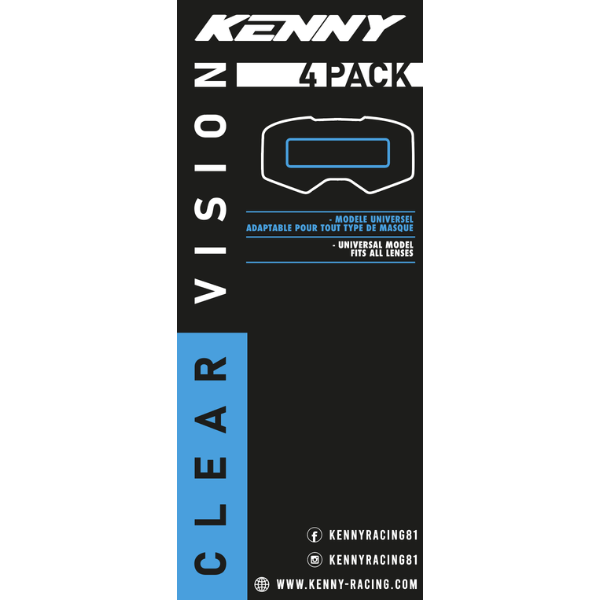 Kenny  Clear Vision Universal (Pack 4) 50 mm
