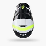 Track Helmet Graphic Blast White Neon Yellow