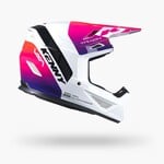 Track Helmet Graphic Blast White Gradient