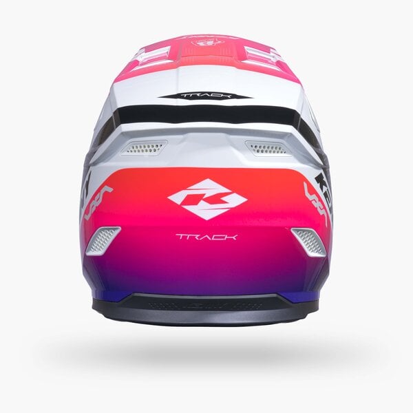 Track Helmet Graphic Blast White Gradient