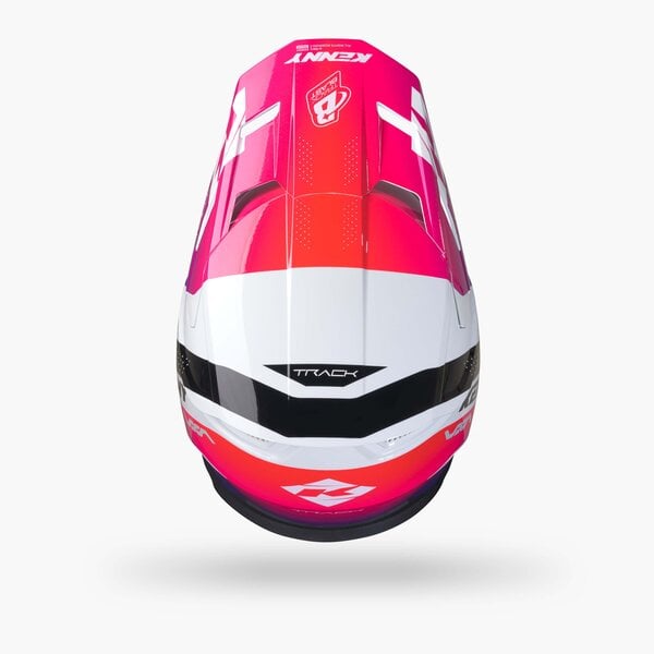 Track Helmet Graphic Blast White Gradient