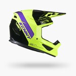 Track Helmet Graphic Blast Black Neon