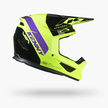Track Helmet Graphic Blast Black Neon