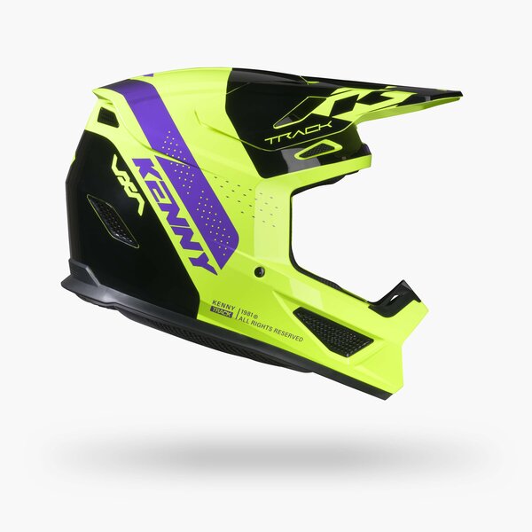 Track Helmet Graphic Blast Black Neon