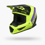 Track Helmet Graphic Blast Black Neon