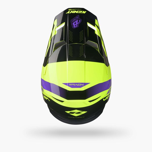 Track Helmet Graphic Blast Black Neon