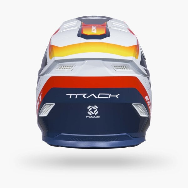 Track Helmet Graphic + Focus Orange Navy