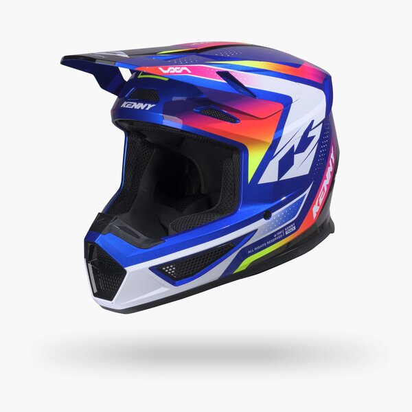 Track Helmet Graphic + Focus Candy Blue