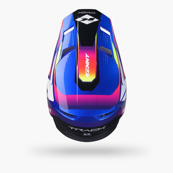 Track Helmet Graphic + Focus Candy Blue