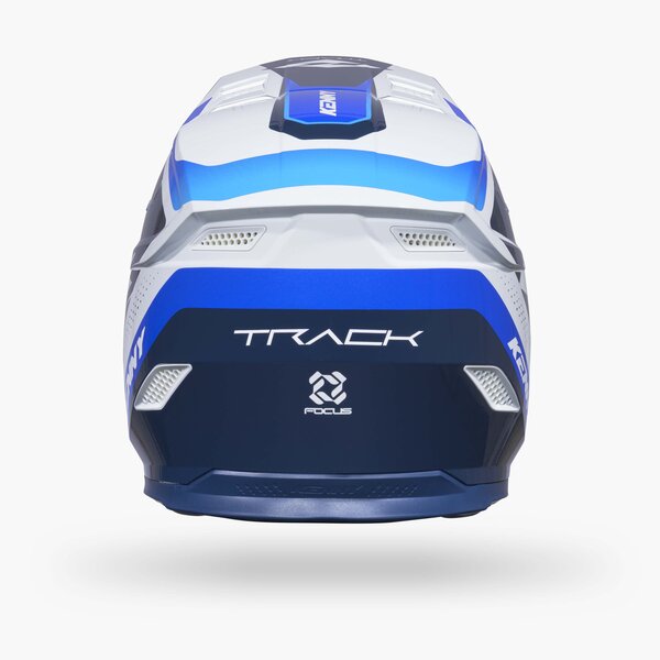 Track Helmet Graphic + Focus Blue