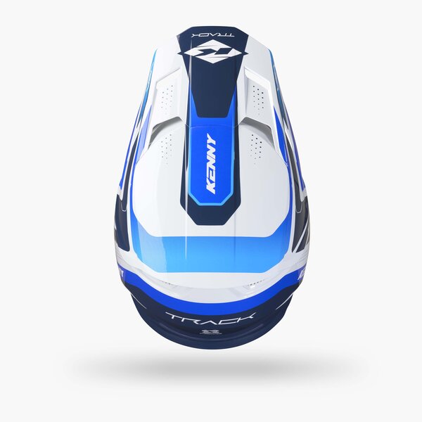 Track Helmet Graphic + Focus Blue