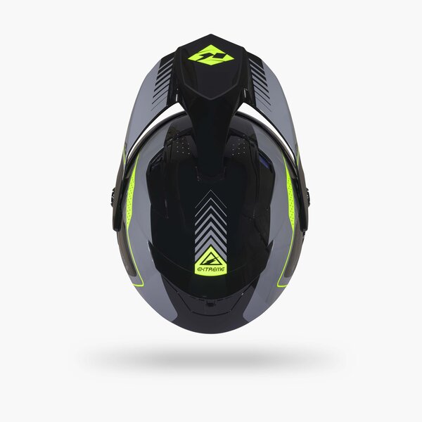 Extreme Helmet Graphic Neon Yellow