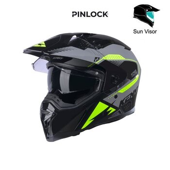 Extreme Helmet Graphic Neon Yellow