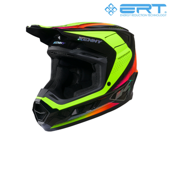 Performance Helmet Graphic Racing Neon Yellow