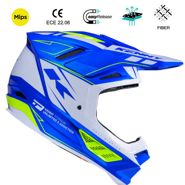Titanium Graphic Helmet Candy Blue