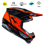 Titanium Graphic Helmet Black Orange Gradient