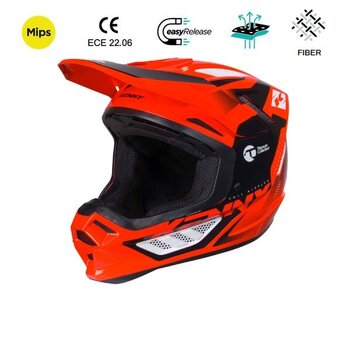 Titanium Graphic Helmet Neon Red
