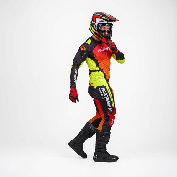 Force Jersey Race Red Neon Yellow