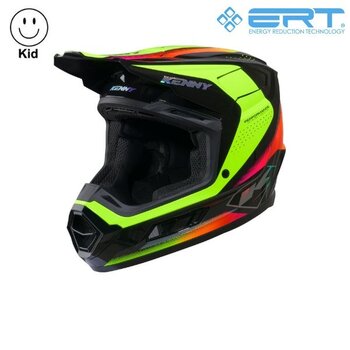 Kid Performance Helmet Graphic  Racing Neon Yellow