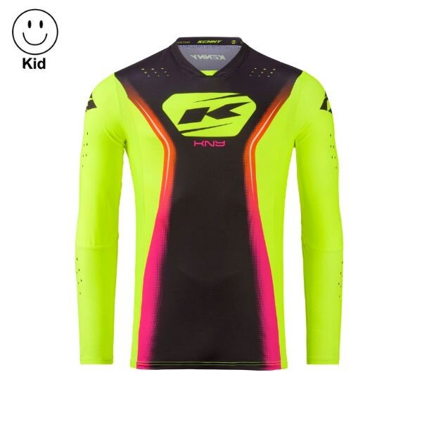 Kid Performance Jersey Solid Neon Yellow