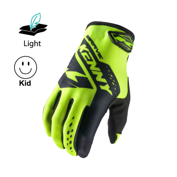 Kid Brave Gloves Neon Yellow