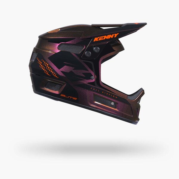 Elite BMX Helmet Graphic + Orange Chameleon