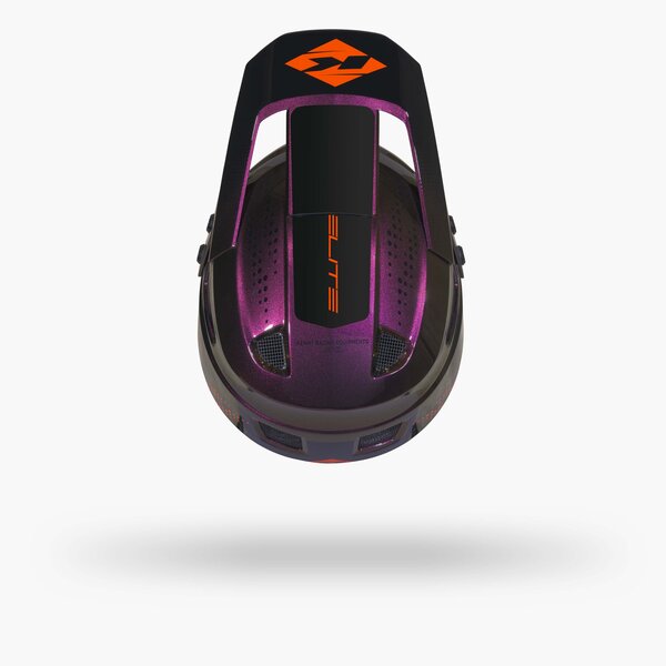 Elite BMX Helmet Graphic + Orange Chameleon