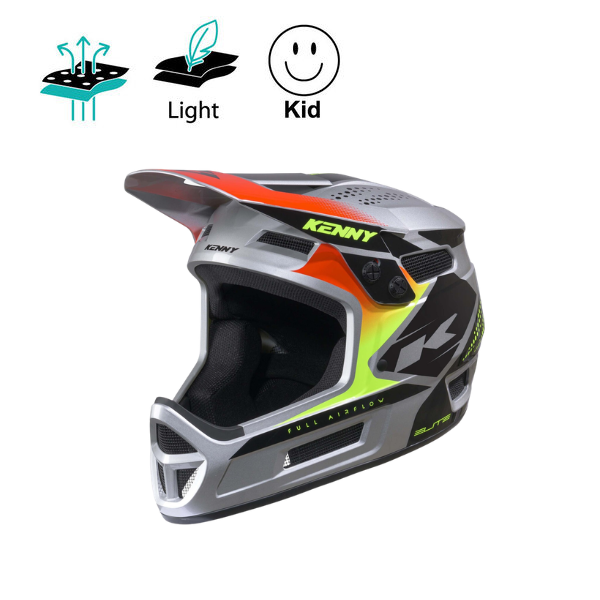 Elite BMX Helmet Graphic + Silver
