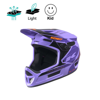 Elite BMX Helmet Graphic + Purple