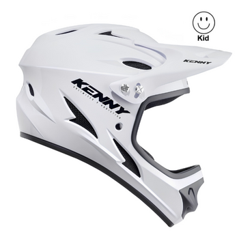 Down Hill BMX Helmet Solid White