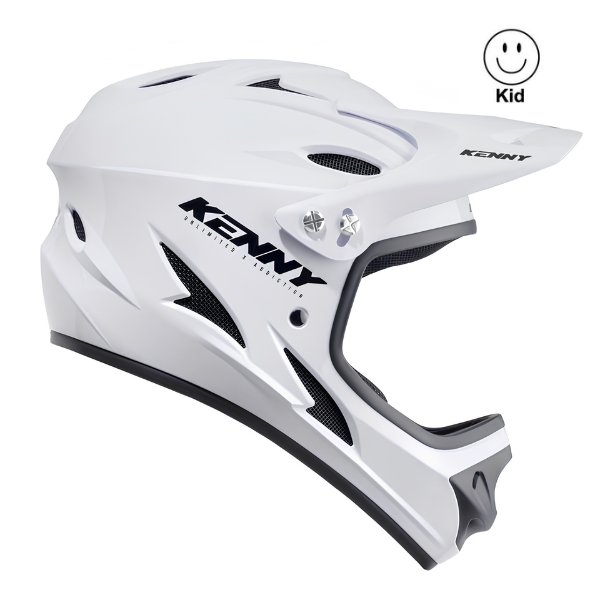 Down Hill BMX Helmet Solid White