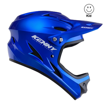 Down Hill BMX Helmet Solid Blue