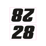 Sticker Nummers Sideplate