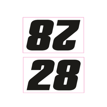 Sticker Nummers Sideplate