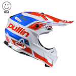 Graphic + Pull In Helmet Kid Team red Blue