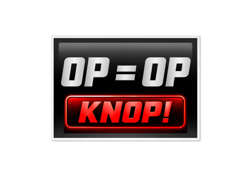Op = Op Knop!